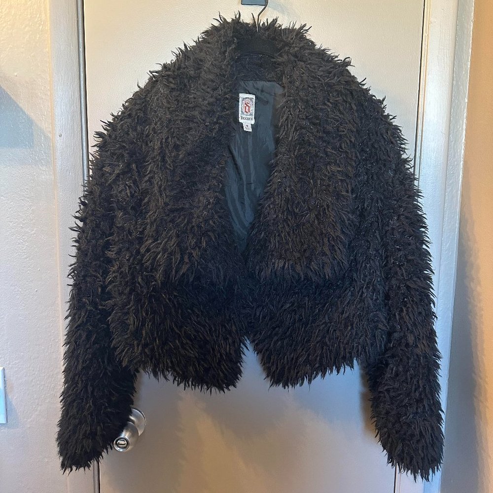 Degree Shaggy Cropped Jacket